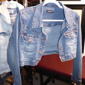 Clash jeans denim jacket. High waisted. Model 91972